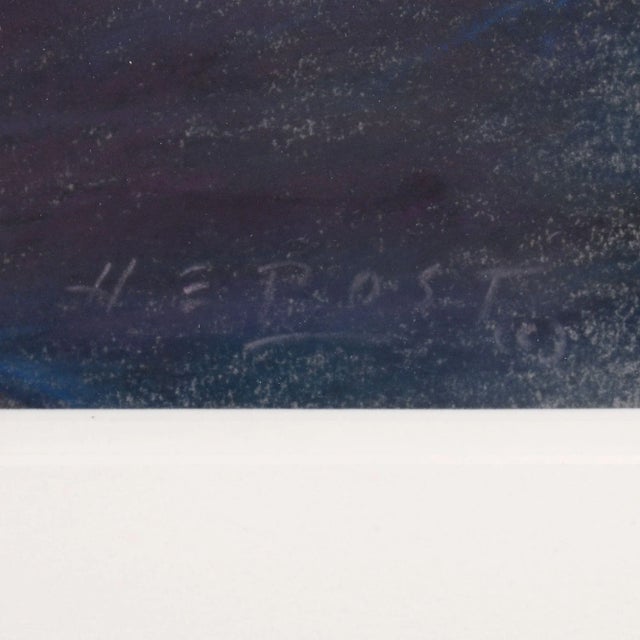 Howard Post "Rider & Boots" Pastel on Paper For Sale - Image 4 of 6