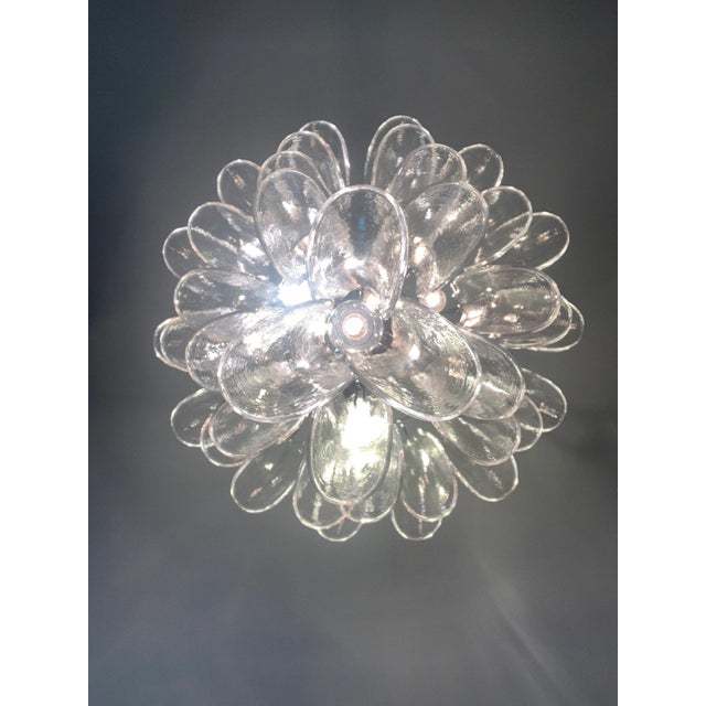 2020s Contemporary Transparent "Selle" Murano Glass Chandelier For Sale - Image 5 of 13