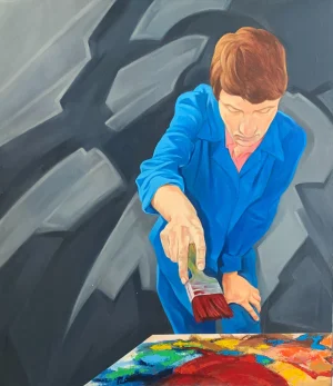 Kamil Lisek, A Painter, Oil on Canvas
