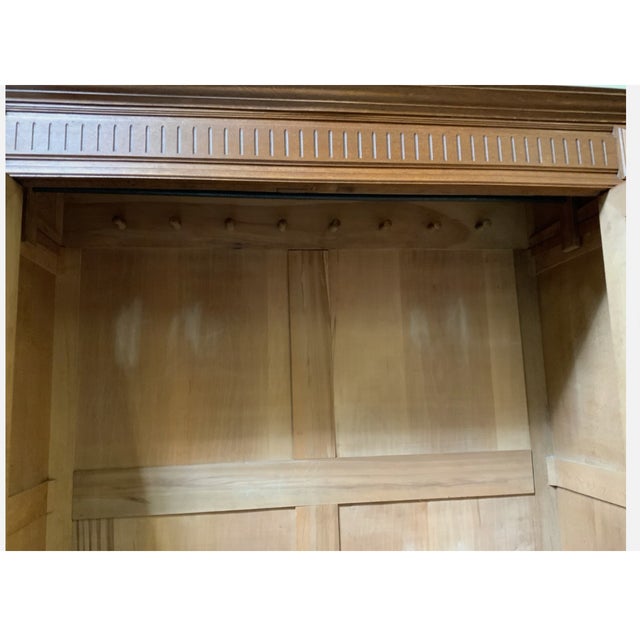Antique Art Nouveau Wardrobe in Oak, 1900 For Sale - Image 4 of 11