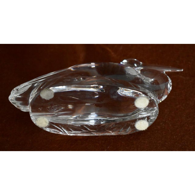 Vintage Baccarat Crystal French Nesting Stork Figurine For Sale - Image 9 of 13