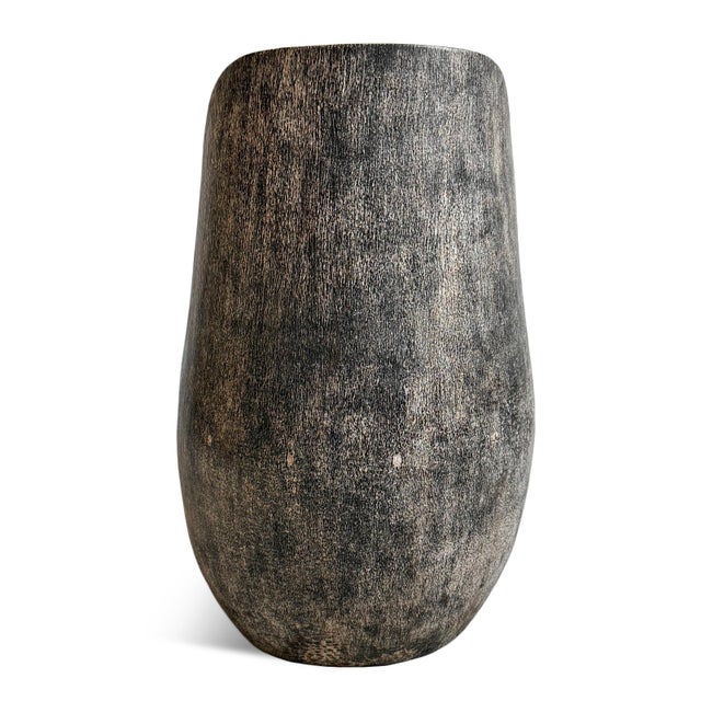 Late 20th Century Vintage Wash Organic Modern Coconut Palm Chair For Sale - Image 5 of 5