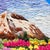 2020s Blooming Valley & Snow Peak - Hand-Embroidered Wall Art For Sale - Image 5 of 14
