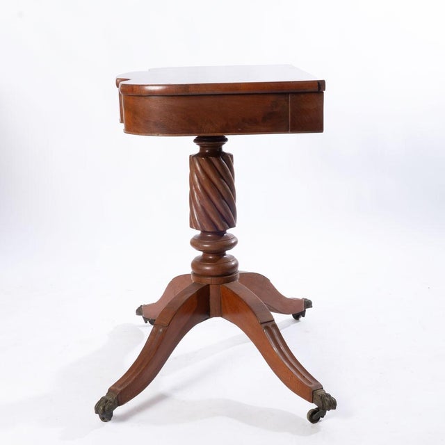 Brown 19th Century Federal Style Table With Claw and Ball Feet For Sale - Image 8 of 9