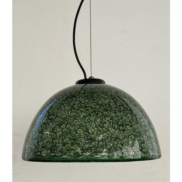 1970s Italian Green Neverrino Pendant Light by Gae Aulenti for Vistosi, 1970s For Sale - Image 5 of 18