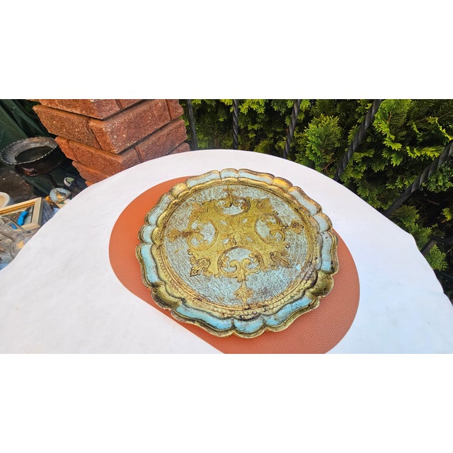 Wood Florentine Wooden Tray, 1970s For Sale - Image 7 of 7