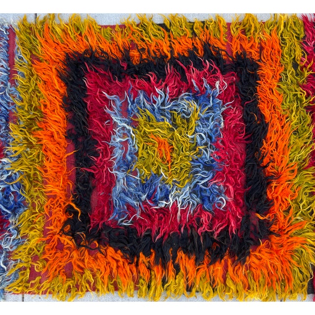 Turkish Colorful Turkish Angora Runner For Sale - Image 3 of 12