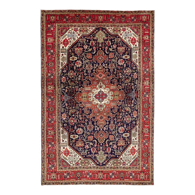 Middle Eastern Hand-Knotted Tabriz Rug For Sale