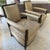 Late 20th Century Pair Donghia Open Arm Lounge Chairs For Sale - Image 5 of 7