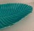 Mid 20th Century Ball-Jae of California Pottery Turquoise Leaf Serving Tray For Sale - Image 5 of 7