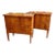 Fine Pair of Italian Polished Inlaid Walnut Neo-Classical Side Tables For Sale