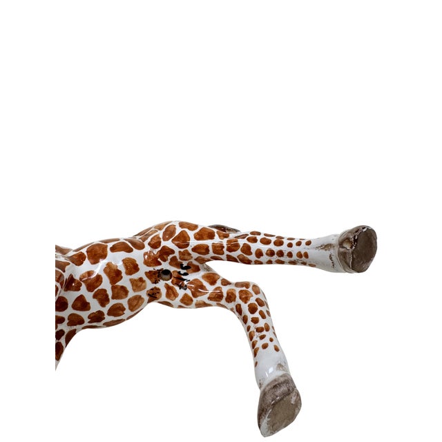 Mid-Century Modern Midcentury Italian Pottery Giraffe For Sale - Image 3 of 5