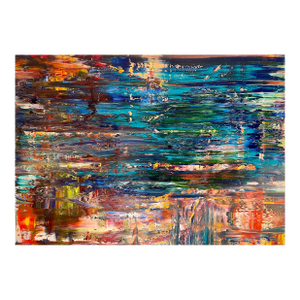 Contemporary Abstract Oil on Canvas "Abstract Informal 2024-2111-1" by Robert Niesse