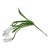 Vintage Seed Beaded White Tulip Flower Floral Arrangement Bouquet For Sale