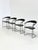 Mid-Century Modern Vintage Ursala Dining Chairs in Black Leather from Arrben, Set of 8 For Sale - Image 3 of 18