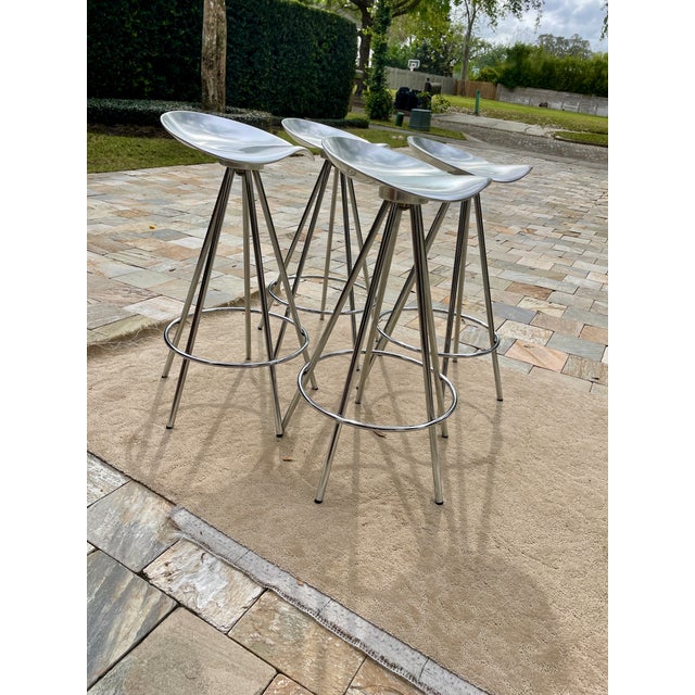 Mid-Century Modern Set of 4 Pepe Cortés for Knoll Jamaica Counter Stools For Sale - Image 3 of 12