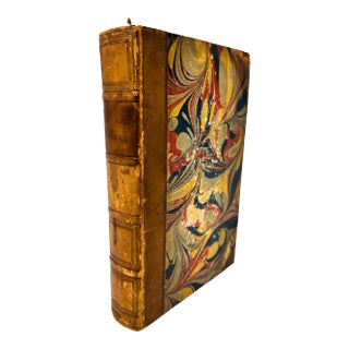 Luciani Samosatensis Opera Leatherbound Book Antique Greek and Latin For Sale