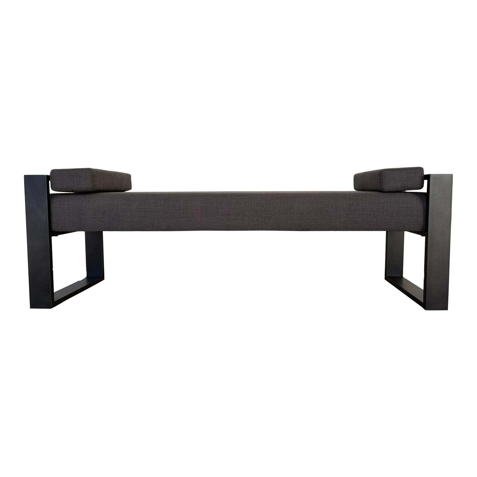 Revelation Modern Dark Taupe Kenway Bench | Chairish