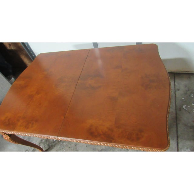 1940s 1940s French Dining Room Table Walnut Vintage Carved For Sale - Image 5 of 9
