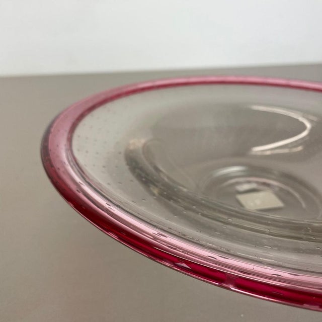 Glass German Glass Bowl by Karl Wiedmann for WMF, 1960s For Sale - Image 7 of 18