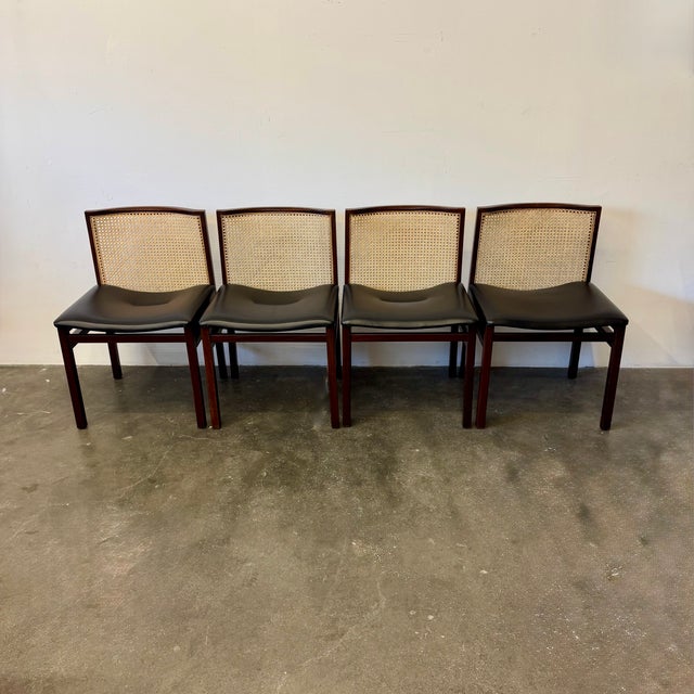 Vintage Chairs by Tito Agnoli for La Linea, 1957, Set of 4, in Good conditions. Designed 1950 to 1959 This piece is...