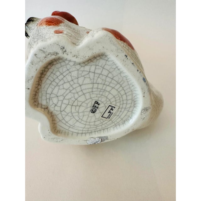 Ceramic Vintage 1970s Fitz and Floyd Staffordshire Dog Water Pitcher or Vase For Sale - Image 7 of 7