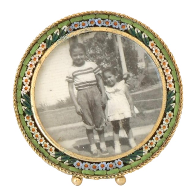 Midcentury Italian Micromosaic Picture Frame For Sale