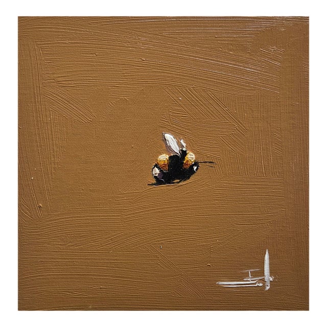 Bumble Bee Oil Painting by Vivek Mandalia For Sale
