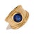 Contemporary Majestic Sapphire Gold Statement Ring, Size 8 For Sale - Image 3 of 7