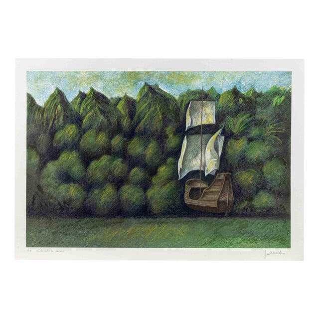 Franco Fortunato, The Ship, 1990s, Screenprint For Sale
