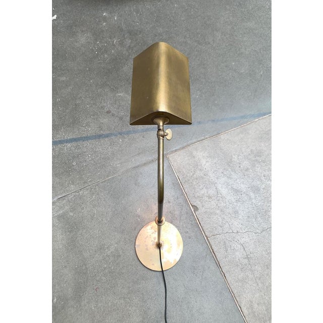 Vintage Hollywood Regency German Brass Floor Lamp by Florian Schulz For Sale - Image 3 of 18
