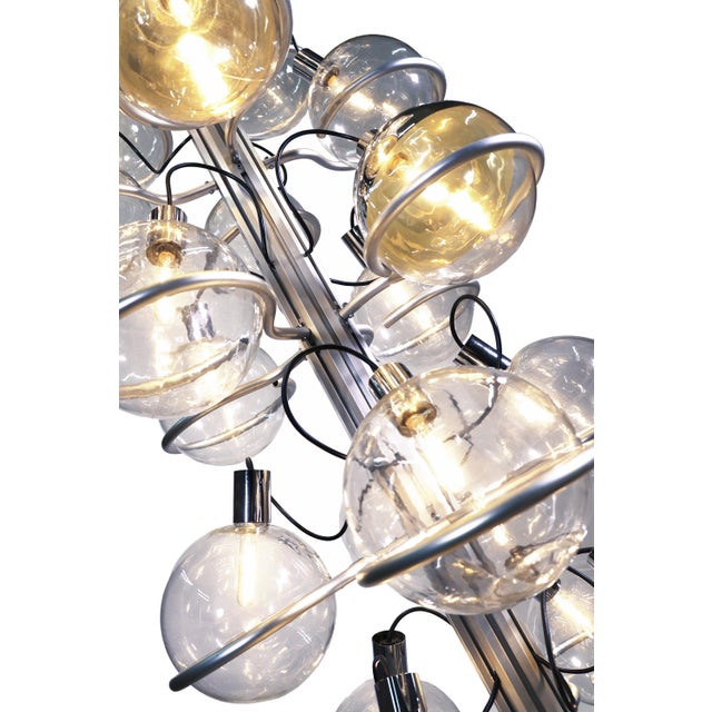 Italian Floor Light with 32 Glass Globes, 1960s For Sale - Image 10 of 18