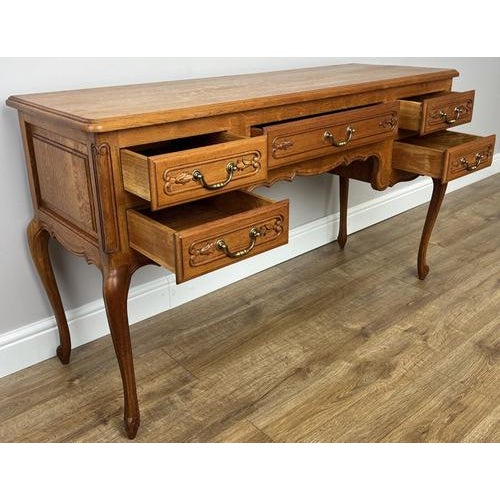 Vintage French Louis XIV Sideboard in Oak For Sale - Image 15 of 16