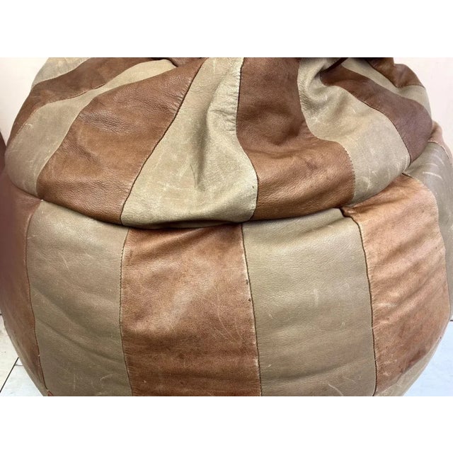 Leather Patchwork Bean Bag from de Sede, 1970s For Sale - Image 6 of 13