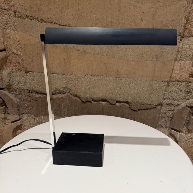 Chrome Baton Desk Lamp Michael Lax Lightolier Mid Century Modern For Sale - Image 8 of 10