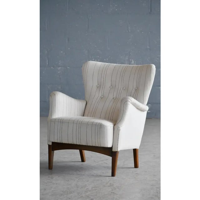 Danish 1950s Low Back Lounge Chair by Fritz Hansen For Sale - Image 4 of 11