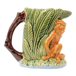 Ceramic Majolica Monkey Pitcher