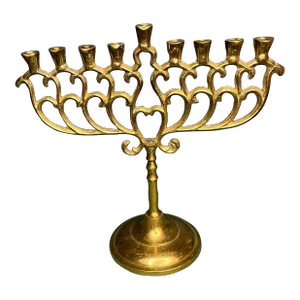 Vintage Brass Menorah