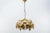 Gilded Florentine Ceiling Lamp with Opaline Glass Globe Shade, 1960s For Sale - Image 11 of 12