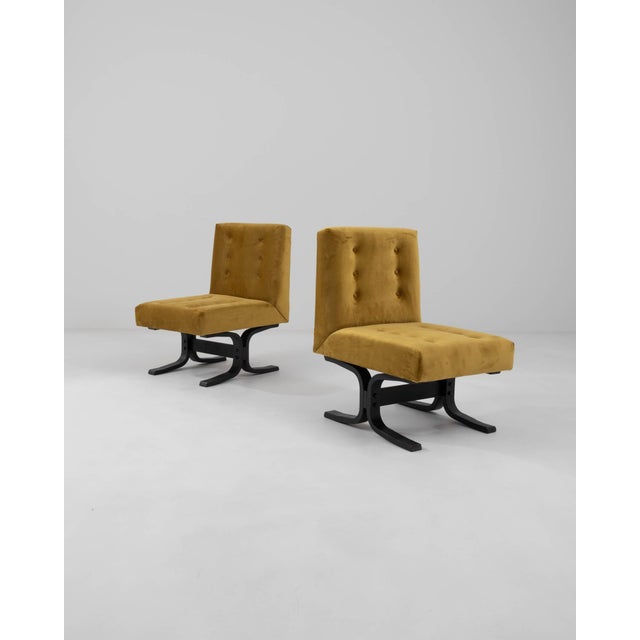 1960 Czechia Upholstered Chairs by Ludvik Volak - A Pair For Sale - Image 17 of 18