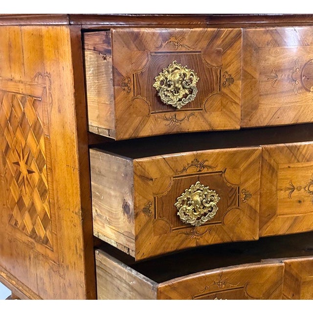 Antique Baroque Chest of Drawers with Inlays, 1790s For Sale - Image 6 of 11