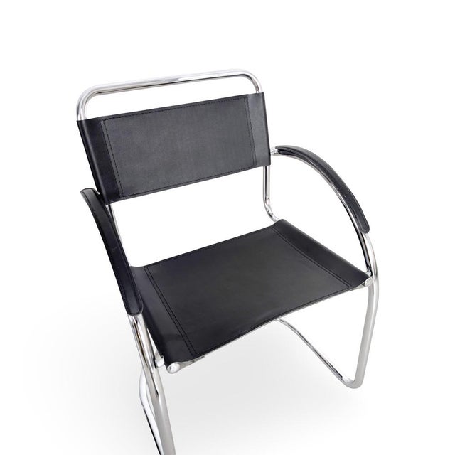 Italian Bauhaus Cantilever Chairs, Set of 3 For Sale - Image 6 of 8