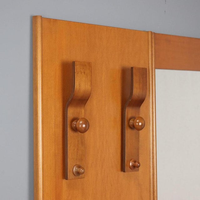 Entryway Furniture with Mirror and Coat Rack, 1970s For Sale - Image 3 of 8