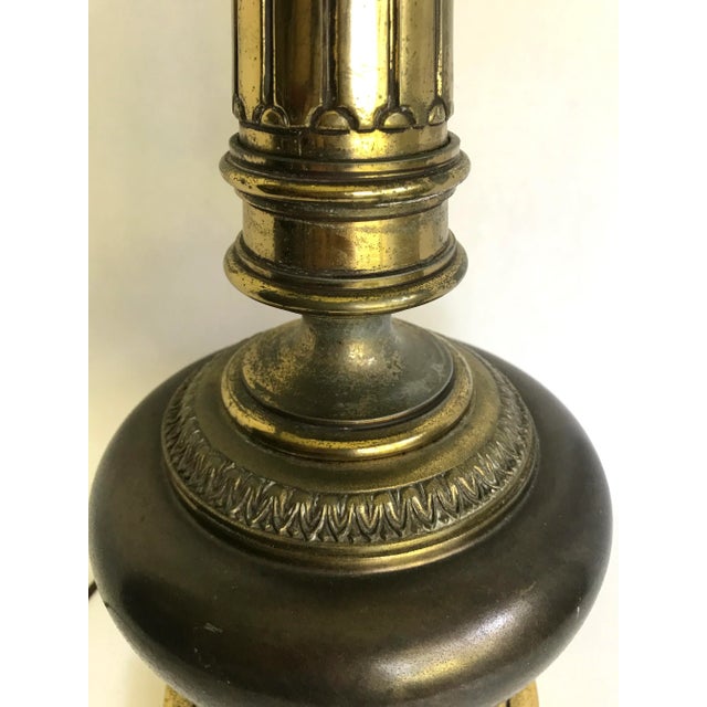 Hollywood Regency Vintage Hollywood Regency Brass Table Lamp For Sale - Image 3 of 6