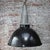 Industrial Vintage Industrial Black Enamel Cast Pendant Light For Sale - Image 3 of 4