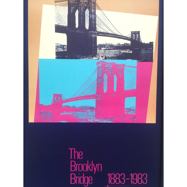 Andy Warhol Rare Vintage 19 Lithograph Print Framed Pop Art Poster The Brooklyn Bridge 18 19 Chairish