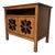 1970s Vintage Henredon Pierced Carved Double-Door Nightstand / Bedside Cabinet For Sale