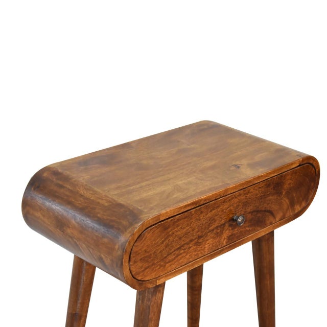 2020s Small Rounded Console Table With Drawers For Sale - Image 5 of 8