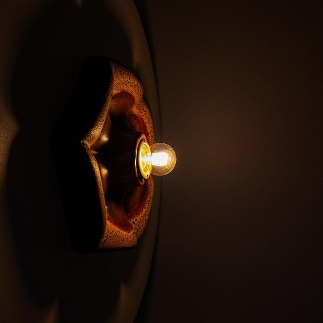 Ceramic Wall Light attributed to Pan Leuchten, Germany, 1960s For Sale - Image 6 of 13