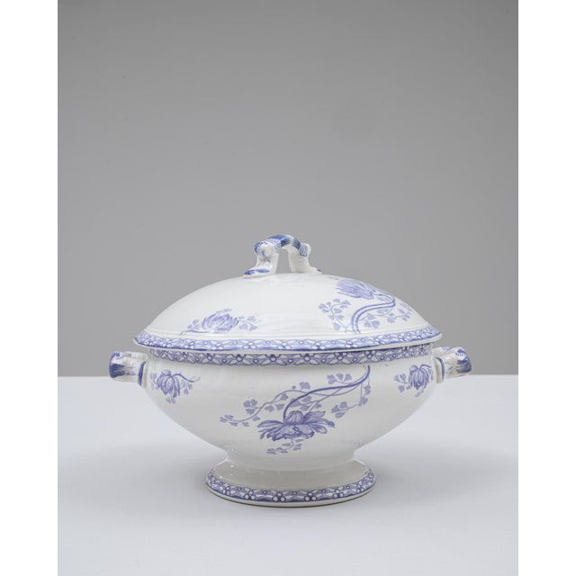 20th Century French Special Edition Porcelain Tureen With Lid For Sale In Greensboro - Image 6 of 18